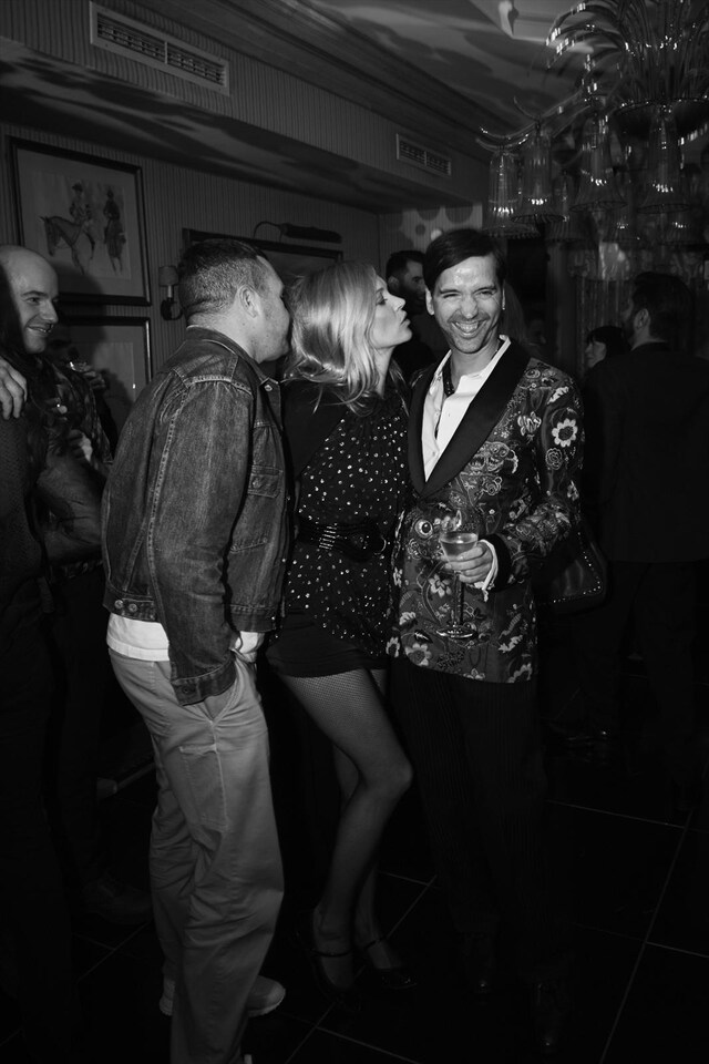 Kim Jones, Kate Moss and Alister Mackie