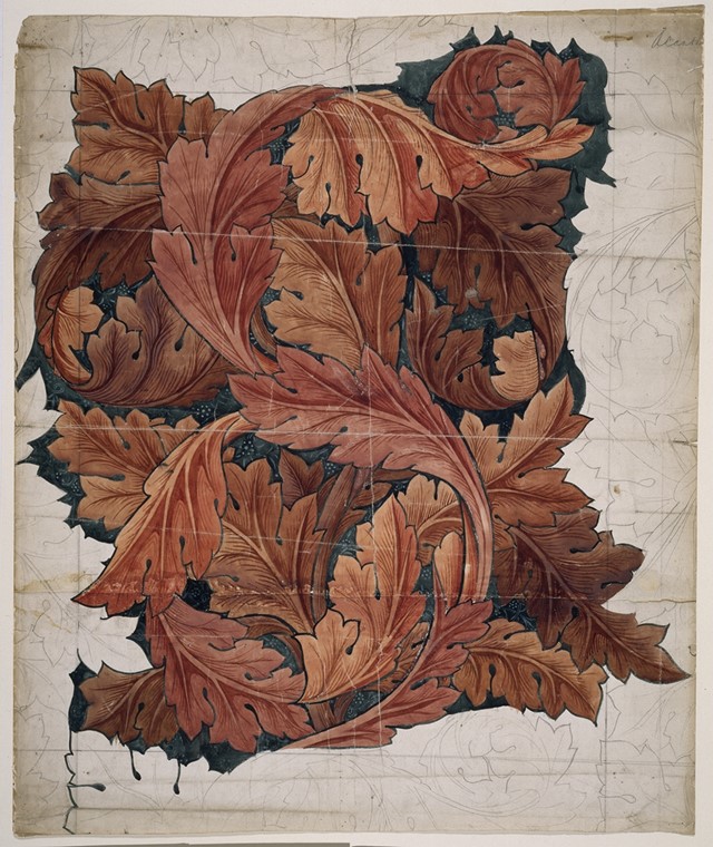 William Morris, ‘Watercolour – Wallpaper Design – Acanthus’,