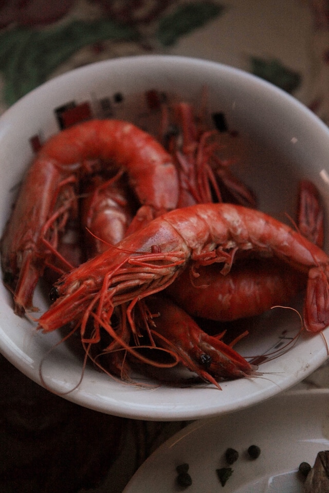 Jumbo prawns with Marsala