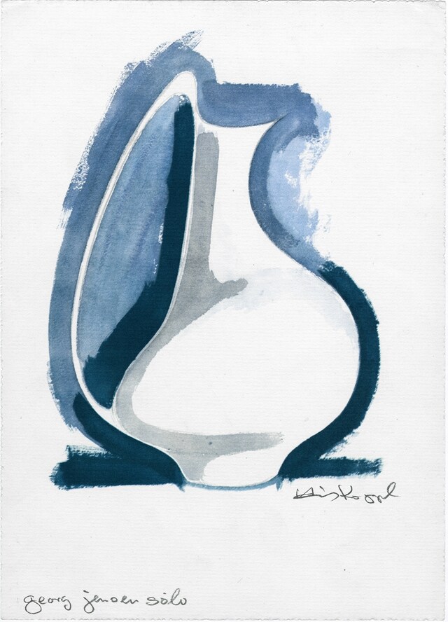 Drawing of the Henning Koppel pitcher