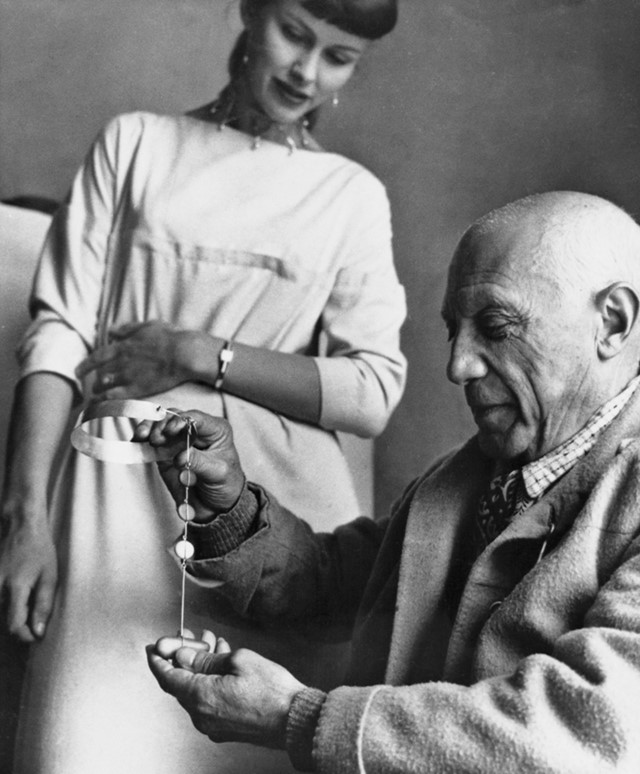Vivianna Torun B&#252;low-H&#252;be with Pablo Picasso, 1955