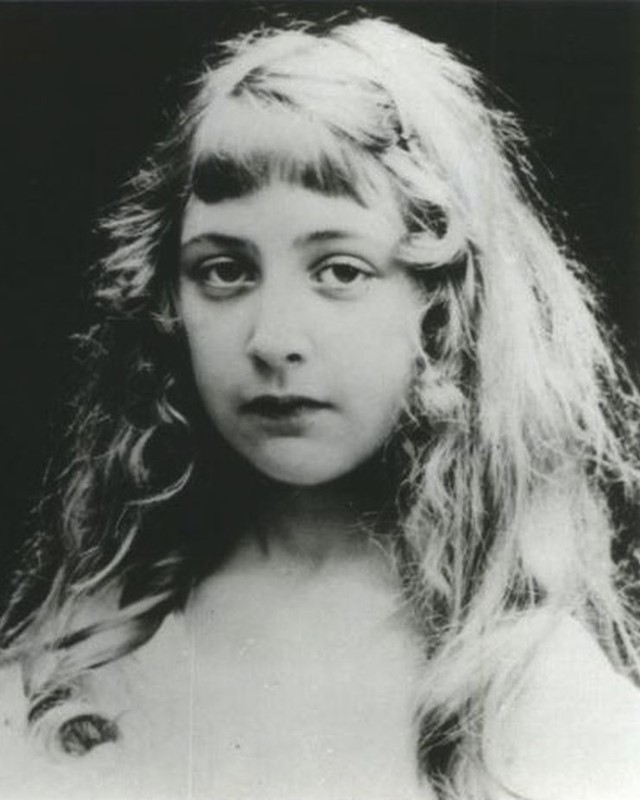 Childhood photograph of Agatha Christie