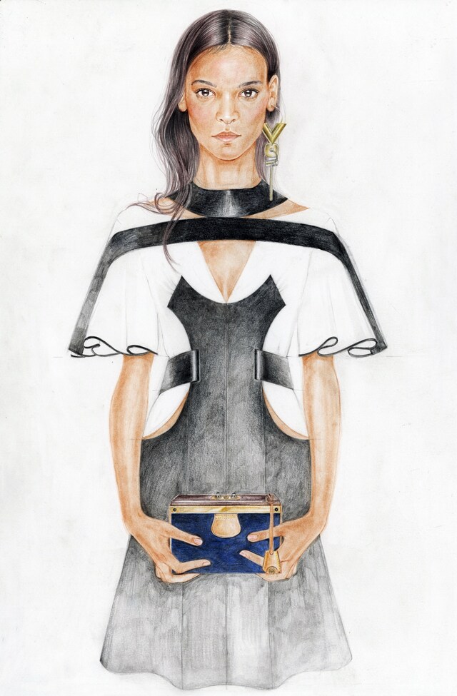 Liya Kebede for Louis Vuitton A/W14