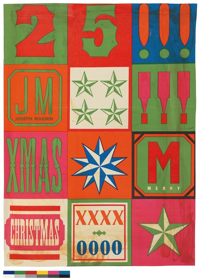 Marget Larsen, JM Christmas Wrapping Paper, 1963