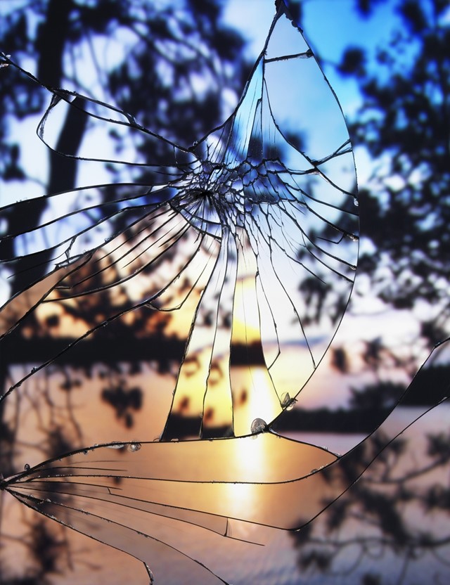 Broken Mirror/Evening Sky (Agfrachrome), 2012