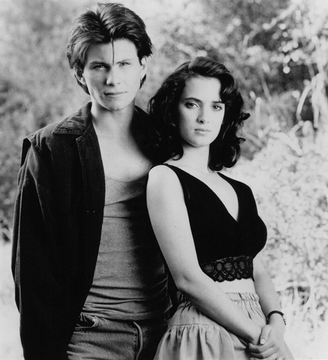 Christian Slater and Winona Ryder in Heathers, 1988