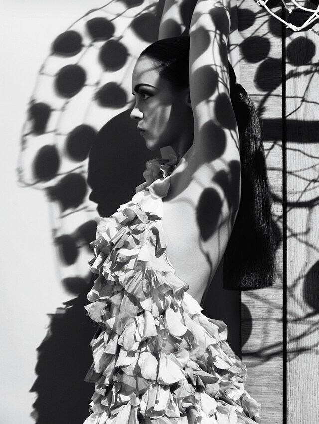 Christina Ricci wearing Alexander McQueen in AnOther Magazin