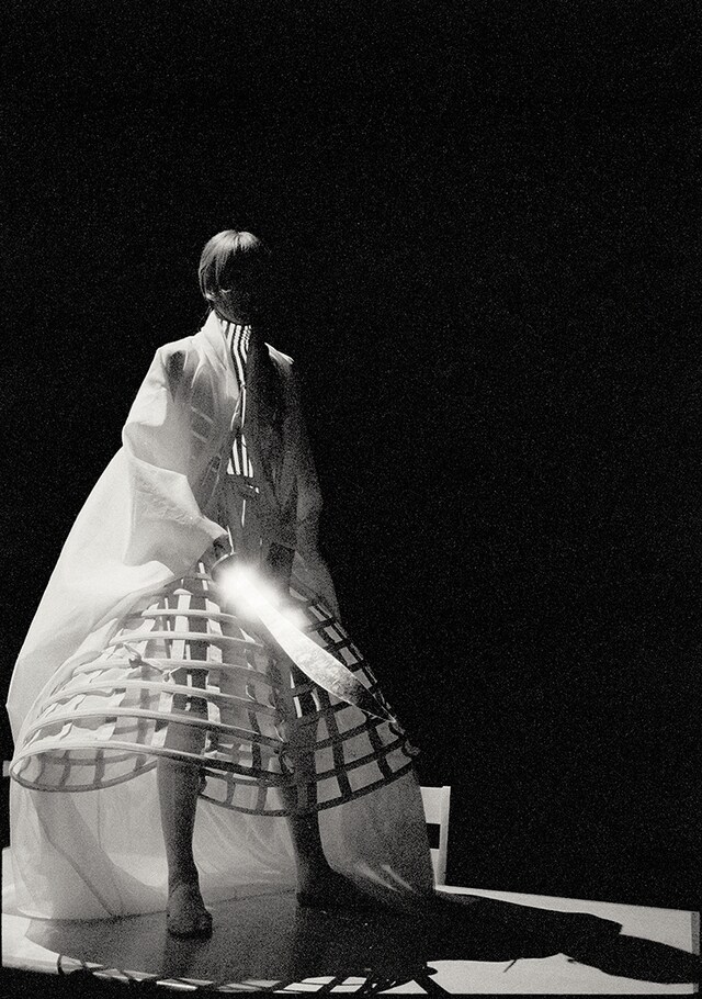 Sylvie Guillem wearing Alexander McQueen designed costume in