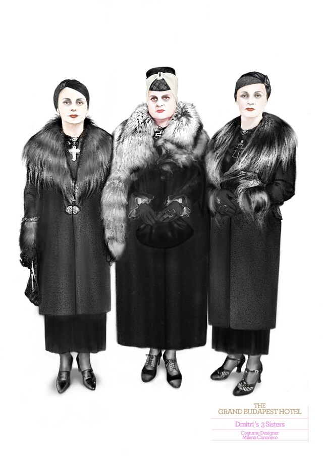 Madame D.’s three daughters (in mourning)