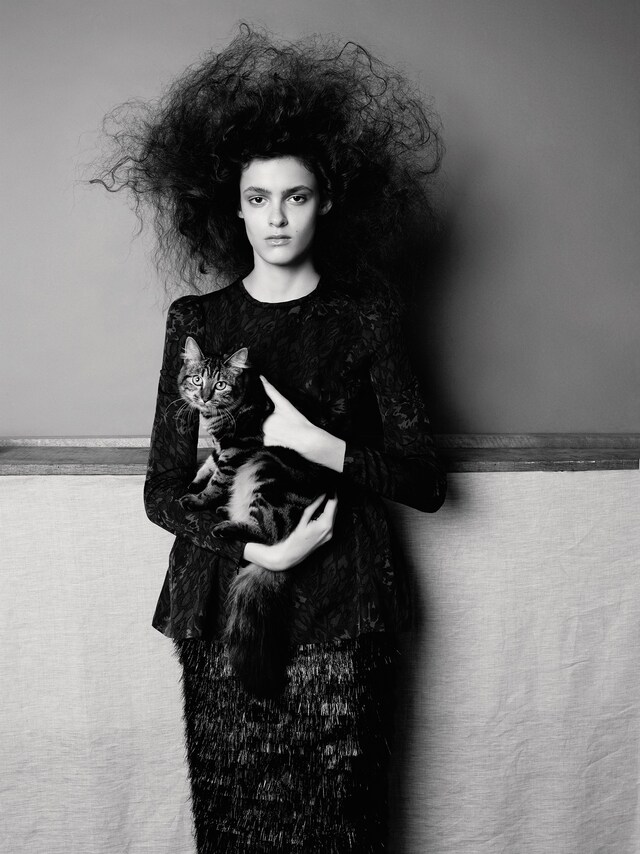 A cat in AnOther Magazine A/W12