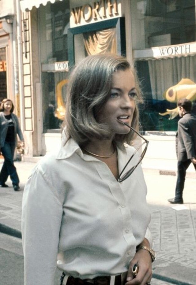  Romy Schneider in Paris, 1972.