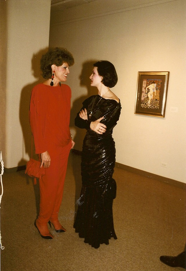 Sandy Schreier with Paloma Picasso