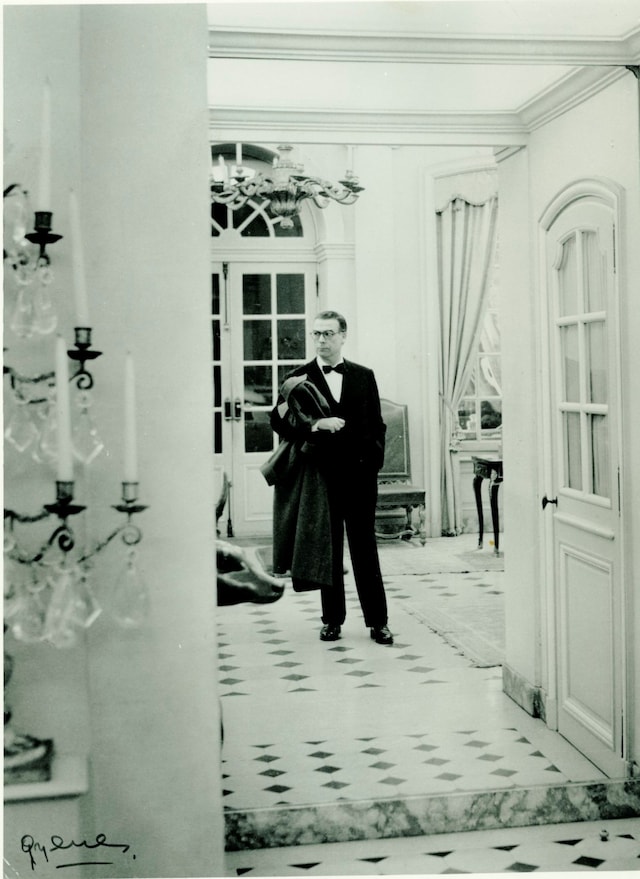 Crist&#243;bal Balenciaga at his atelier in Paris, 1959