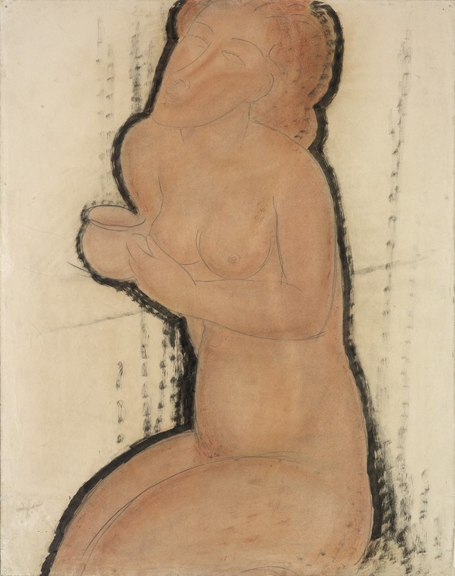 Modigliani, Nude with Cup, c.1916