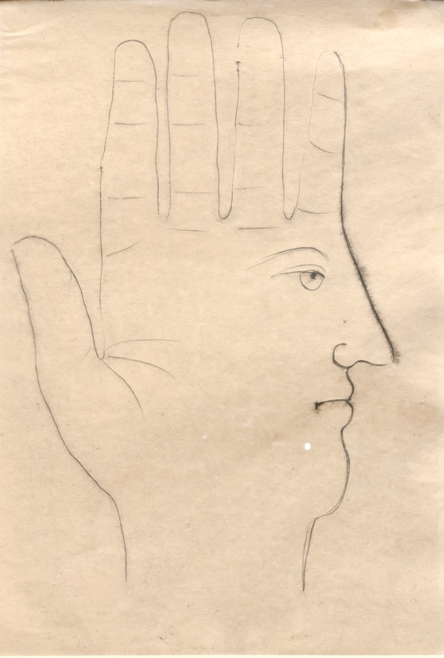 Piero Fornasetti, Mano profilo, 1940s