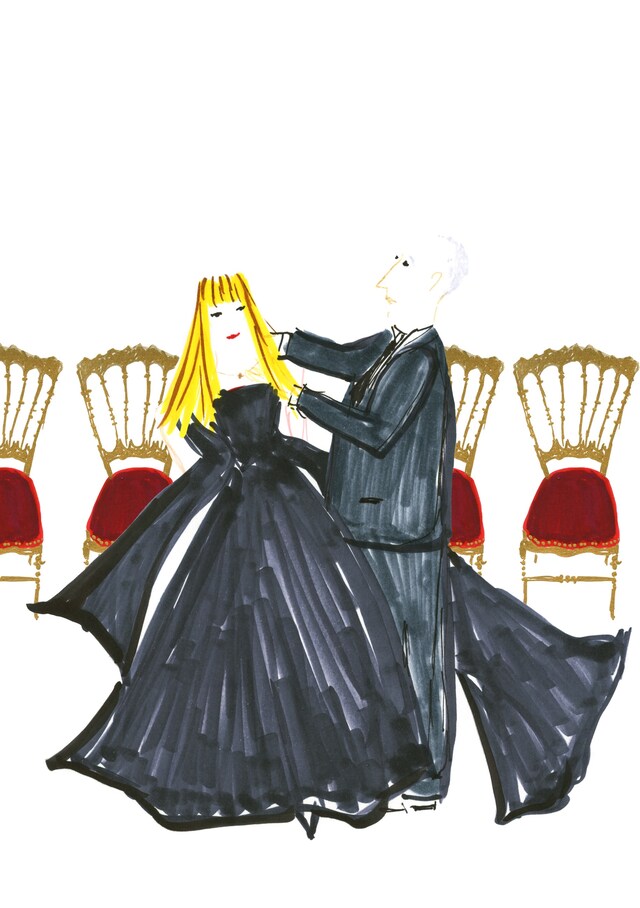 Rose des Vents fitting in Le Grand Salon