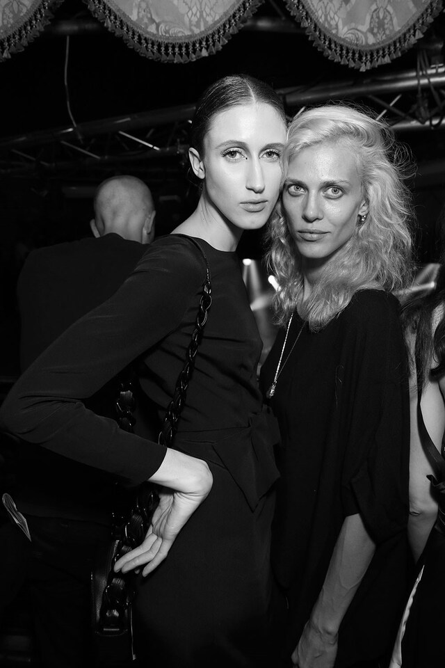 Anna Cleveland and Aymeline Valade