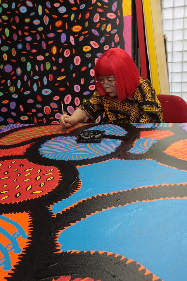 Kusama’s studio in Tokyo, 2014