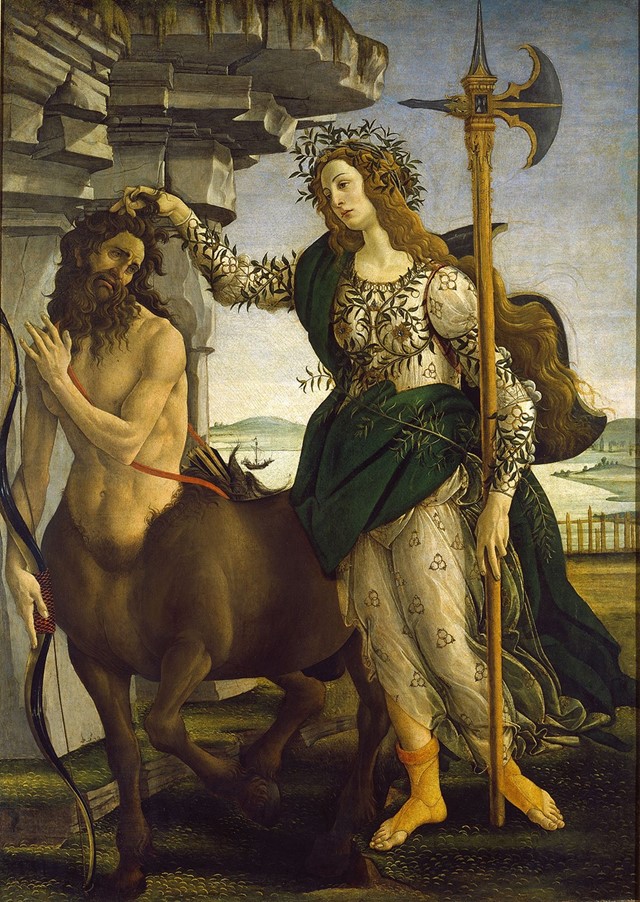 8.-Pallas-and-the-Centaur,-c.1482-by-Sandro-Bottic
