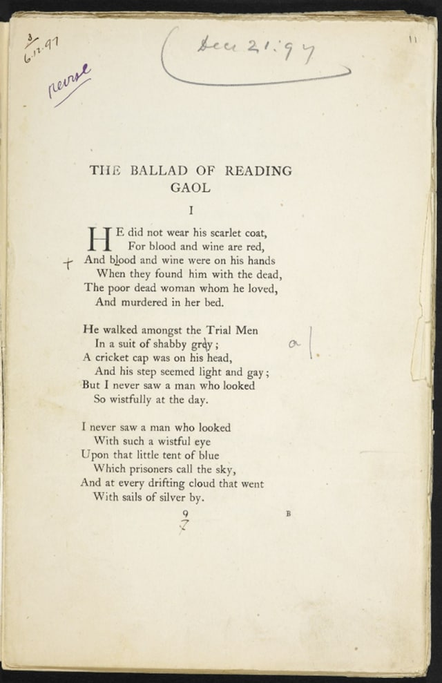 Reading-Gaol-Manuscript-copy-right-BL