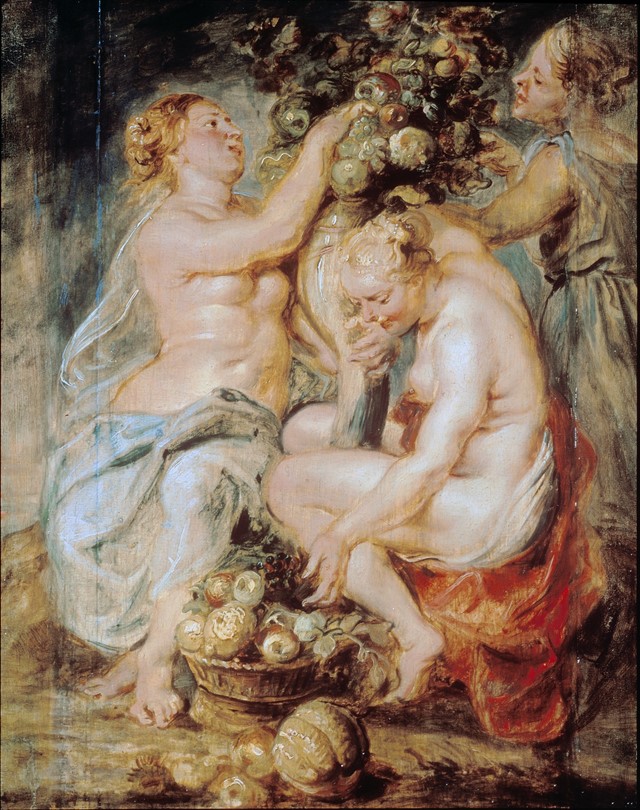 Peter Paul Rubens, Ceres and Two Nymphs with a Cor