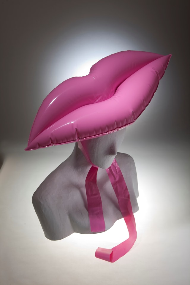 Inflatable Lip Hat, John Galliano, created by Stephen Jones