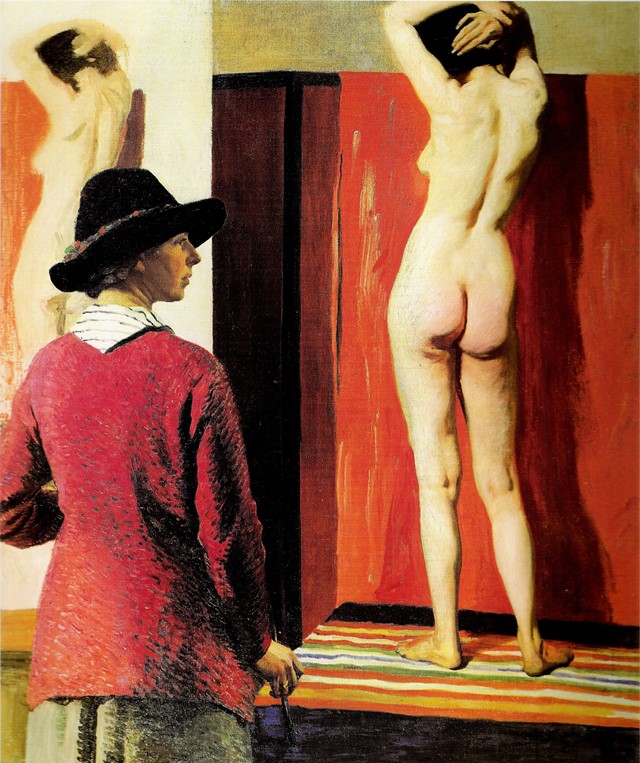 Self Portrait and Nude 1913 NPG -15
