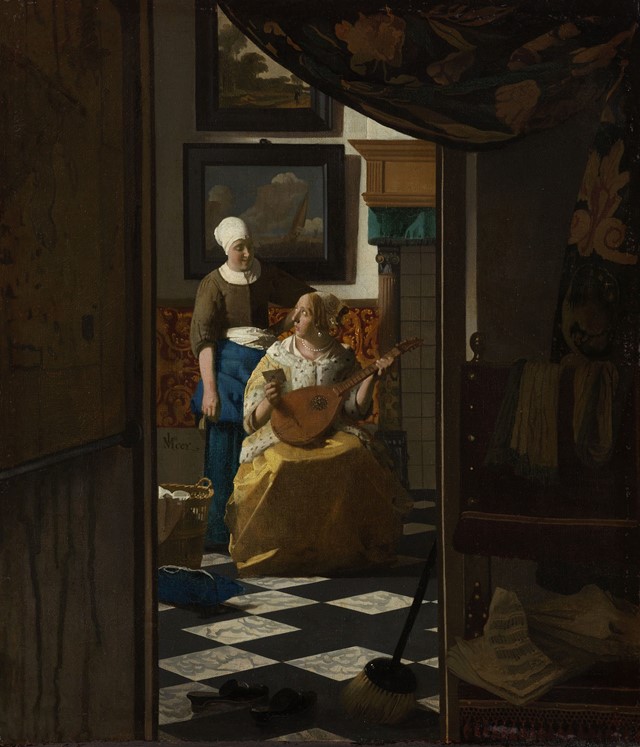 Johannes-Vermeer-(1632-to-1675),-The-Love-Letter,-