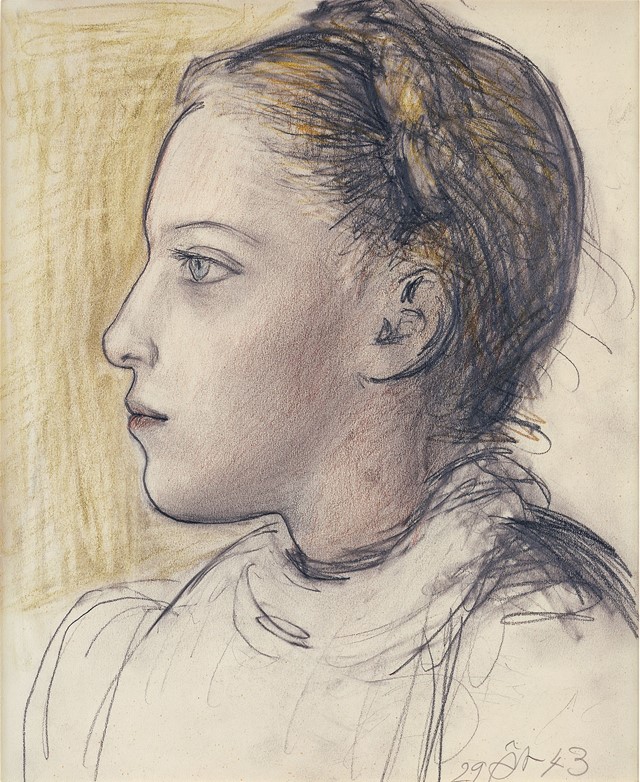 Picasso_Portrait-de-Maya-de-profil_1943
