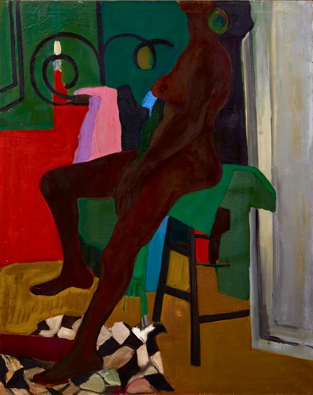 Lounging Nude (1969), Oil on canvas, 127 x 101 cm.