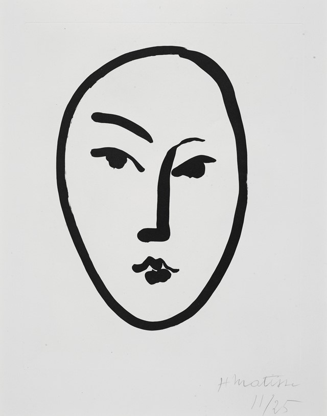 Henri Matisse Grande Masque 1948 Aquatint on Marai