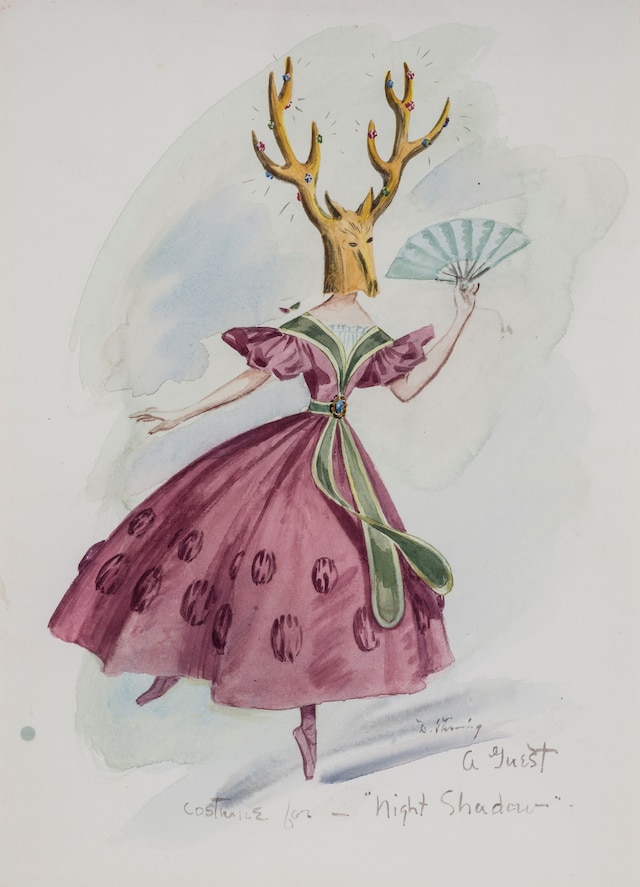 DOROTHEA TANNING - Costume Design for Night Shadow