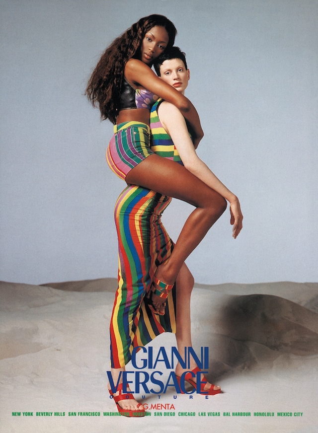 1993 Naomi Campbell and Kristen McMenamy for Versa