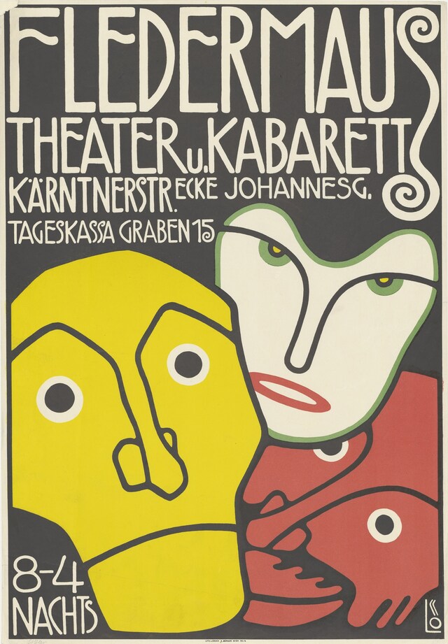 6. Bertold L&#246;ffler, Poster for the Cabaret Flederm