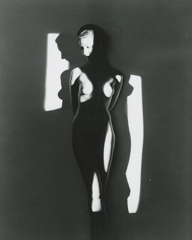 Erwin Blumenfeld, Cubist Nude Light_Shadow, NY, 19