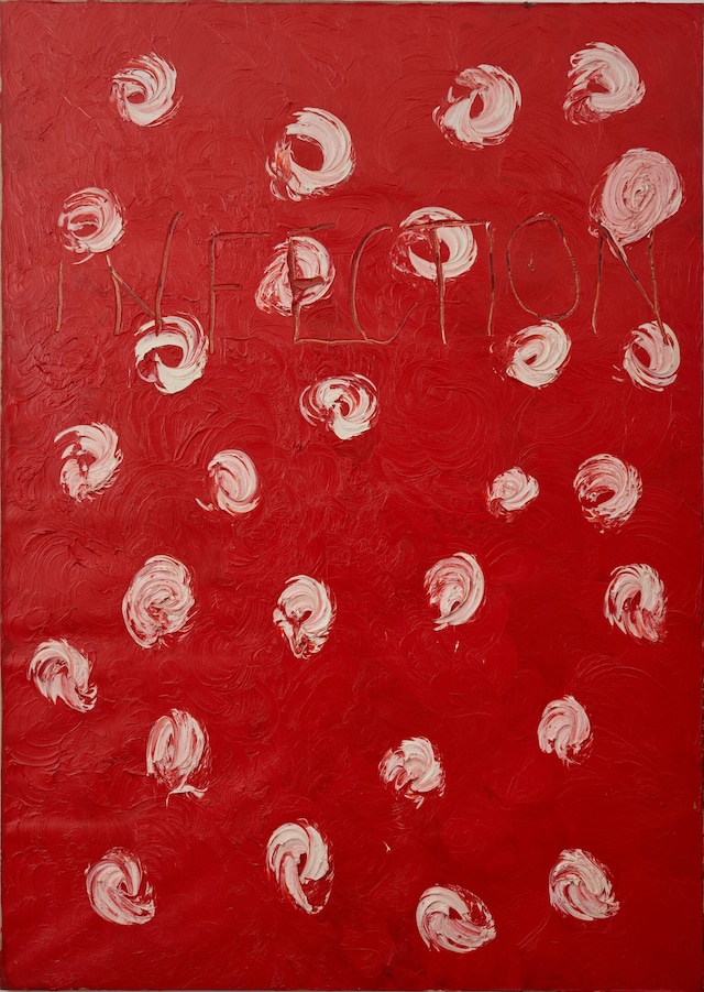 14. Infection, 1993, oil on photocopy on canvas, 2