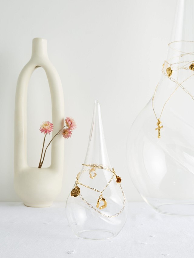 Alighieri mini hand-blown glass jewellery stand Matches