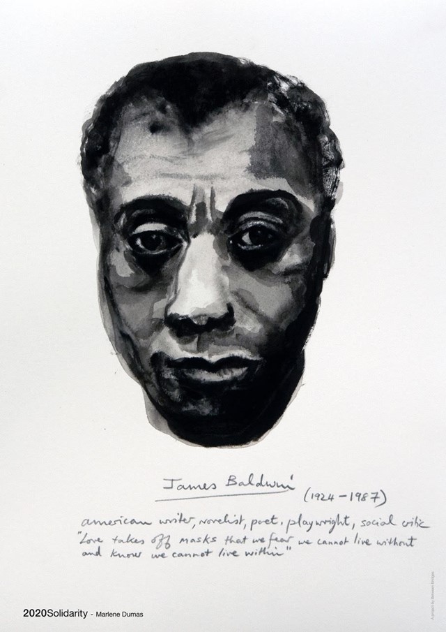 Marlene Dumas, James Baldwin (from the series Great Men), 2