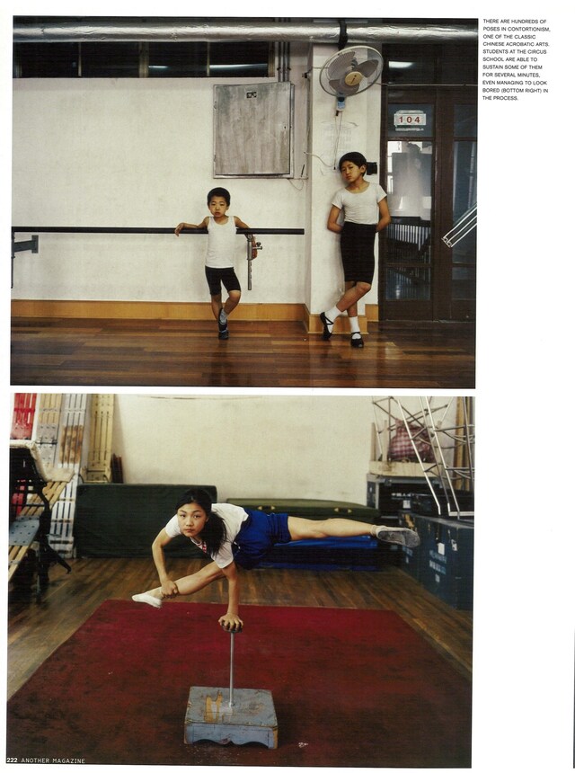 Chinese Acrobatics AnOther Magazine A/W04 Jonathan Frantini