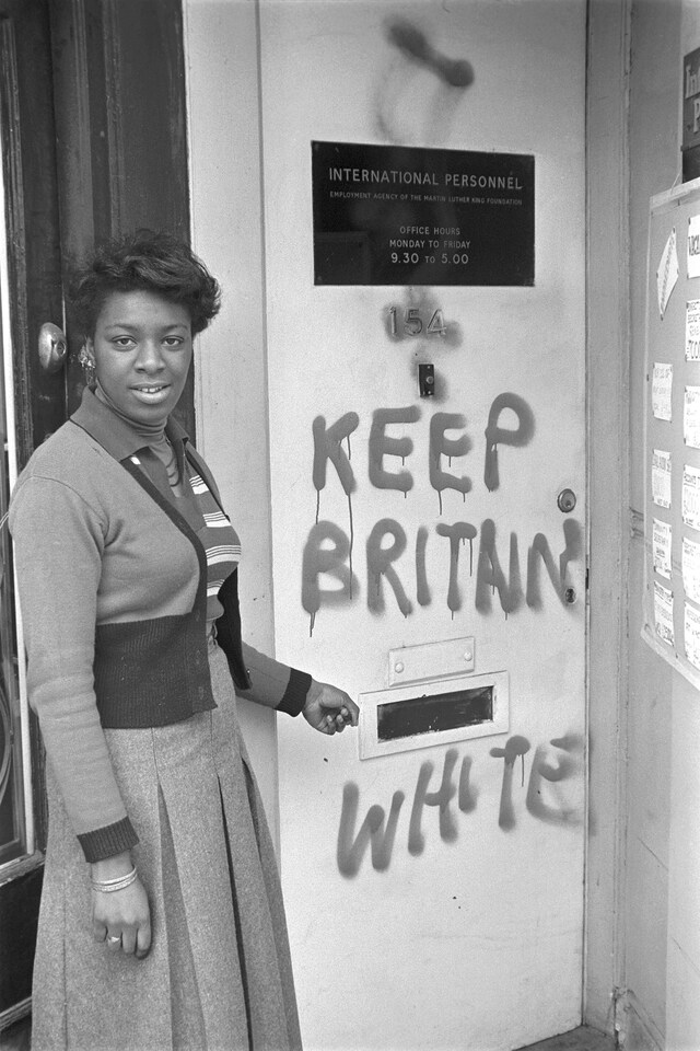 Neil Kenlock, “Keep Britain White, Balham” (1974)