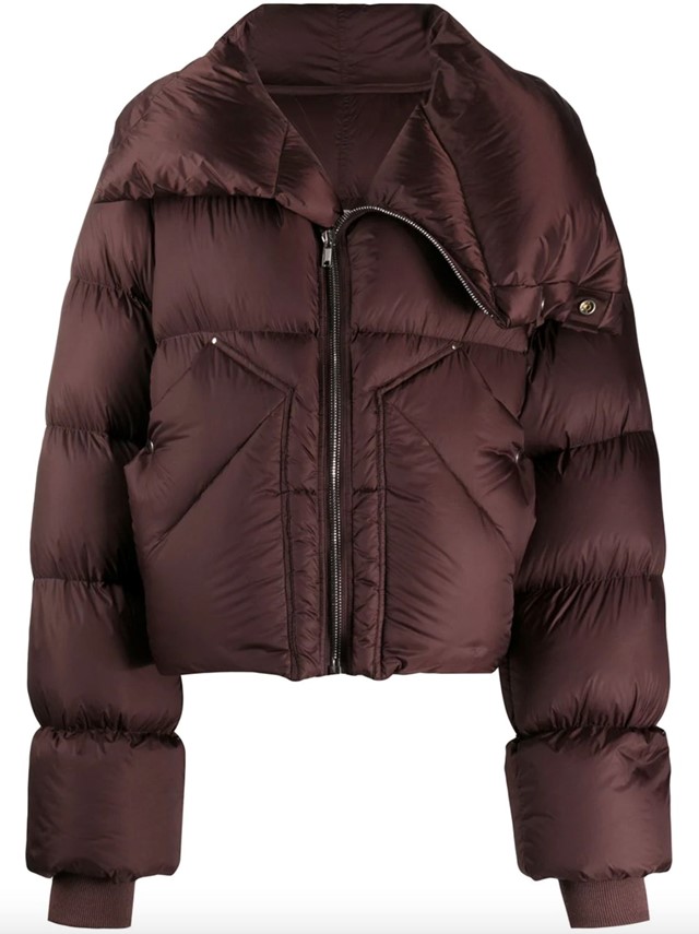 Padded oversized down jacket by Rick Owens