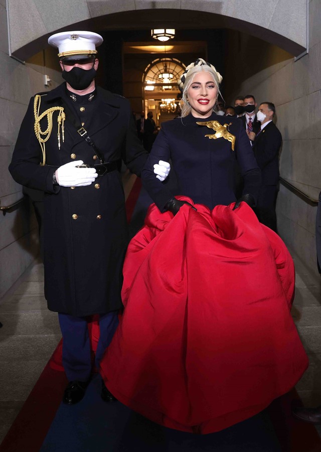 Joe Biden inauguration 2021 Lady Gaga Schiaparelli