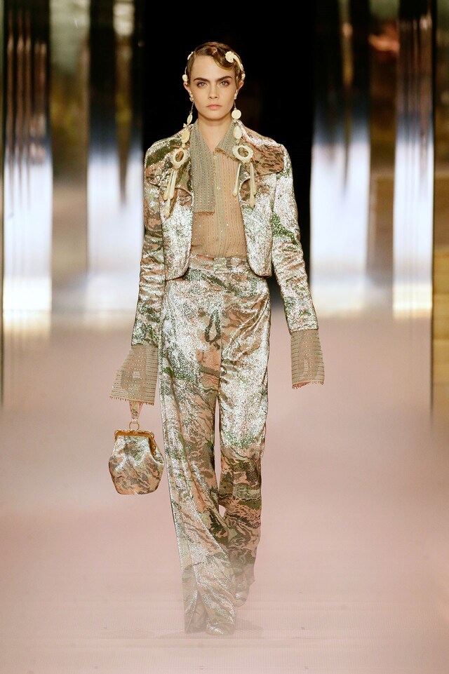 Fendi Spring/Summer 2021 Haute Couture Cara Delevingne 