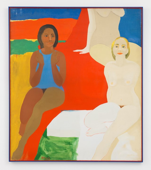 Emma Amos, Three Figures, 1966