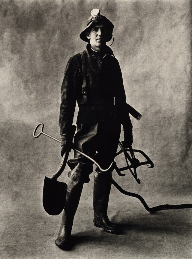 Sewer Cleaner, New York, 1951, gelatin silver print by Irvin