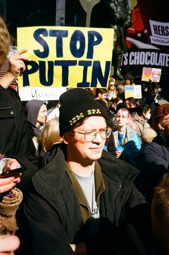 New Yorkers Protest Against The War in Ukraine