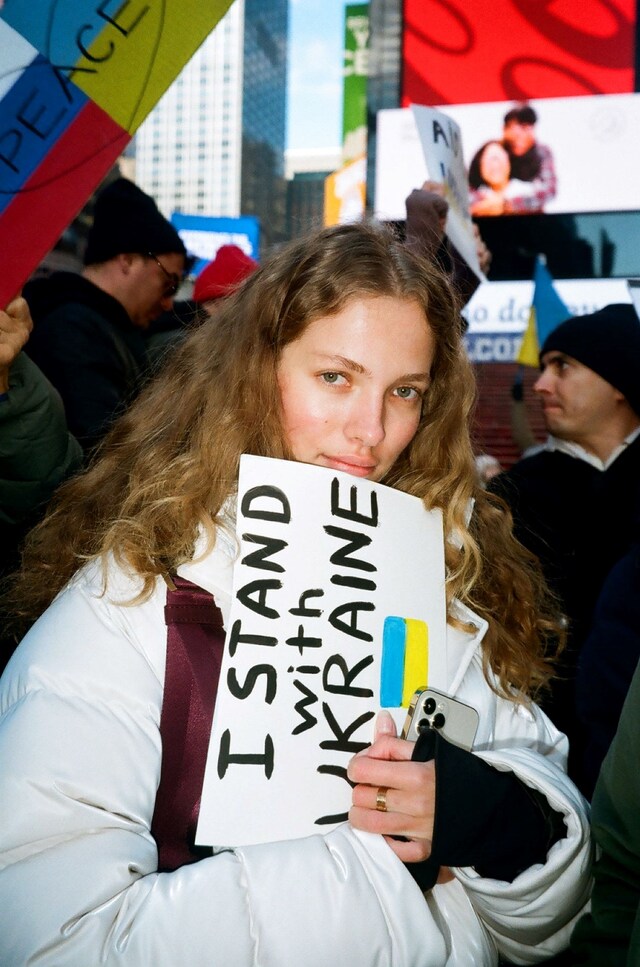 New Yorkers Protest Against The War in Ukraine