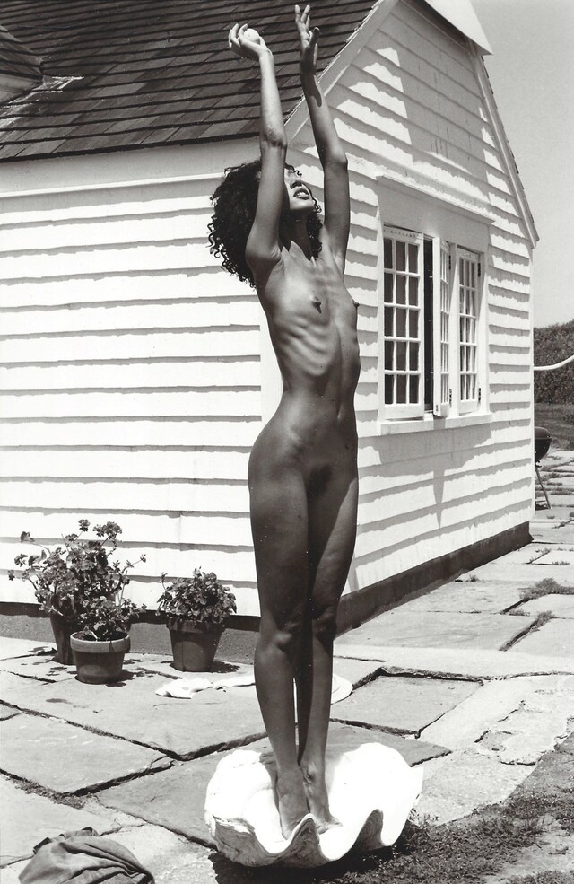 Pat Cleveland at Andy&#39;s Montauk Summer House 1981