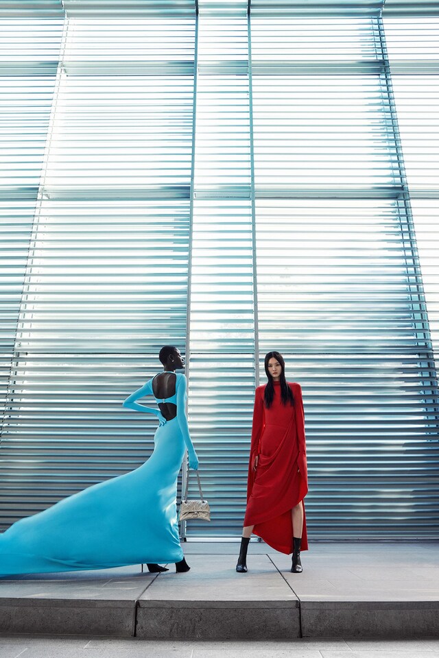 AW22 Campaign at MATCHESFASHION, Balenciaga dresse