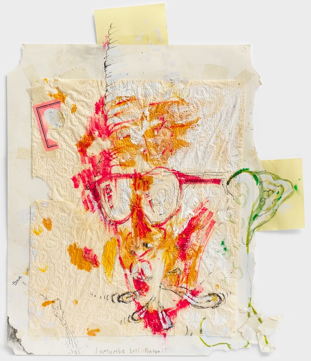 Pope L, Lumumba Self Portrait, 1990–95